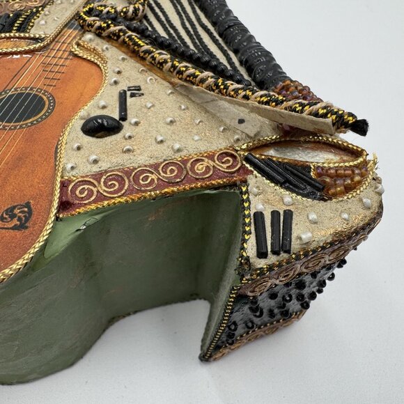 Mary Frances Bag Womens Beaded Music Instruments Shoulder Crossbody Chain Purse - Picture 4 of 13